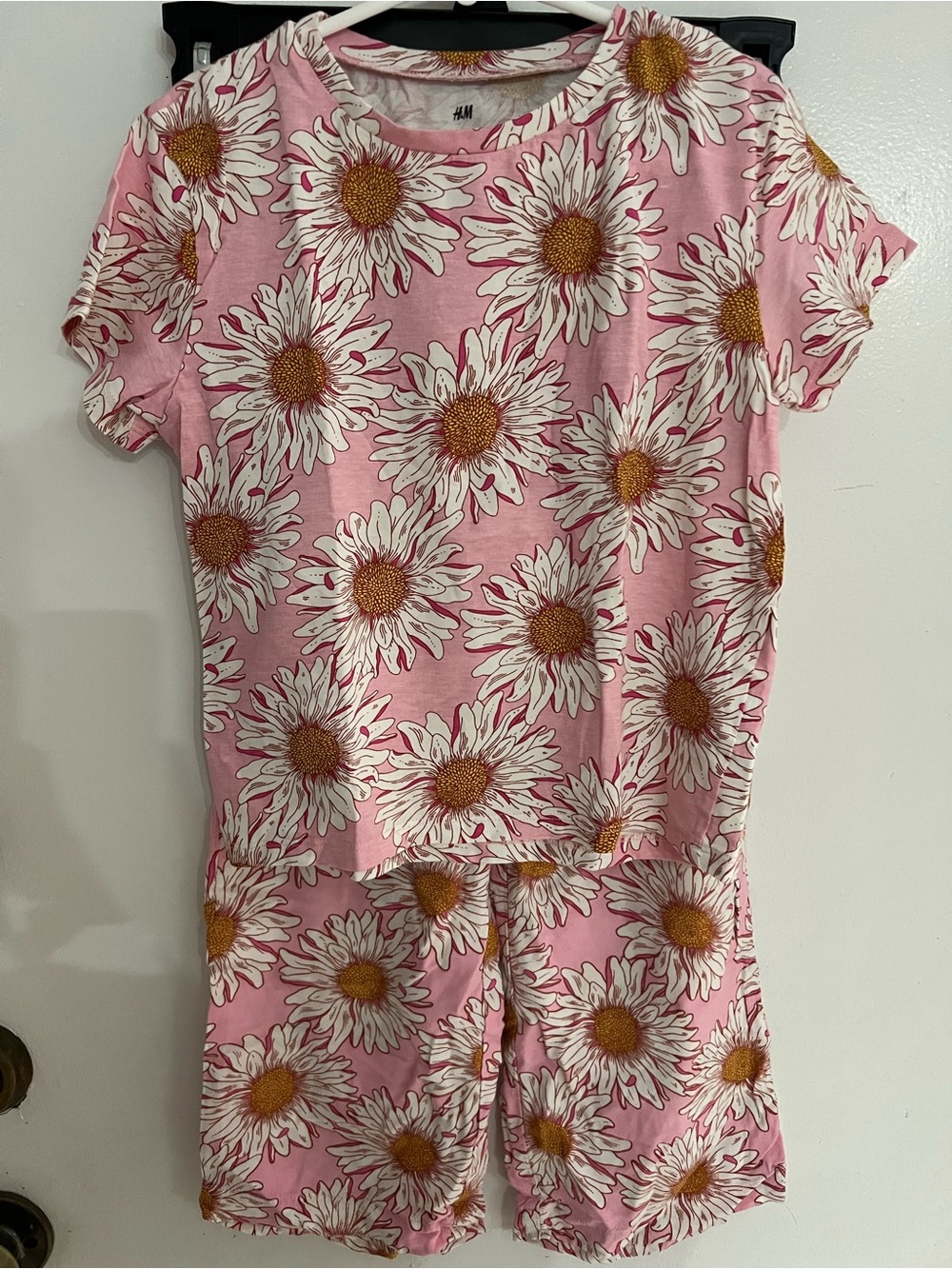H&M Pink Daisy-Print Kids Set